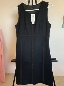 Theory Wool Blend Black No Sleeve Dress Size 6 New With Tags - Picture 1 of 6