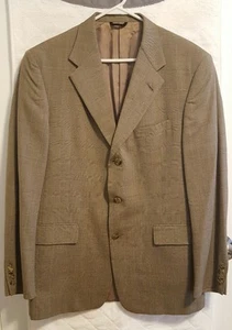 Hart Schaffner Marx 42R 3 Button Tan Blazer Wool - Picture 1 of 4