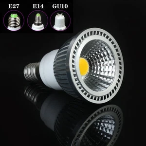 E27/E14/GU10 5W LED SPOTLIGHT BULB LAMP HIGH POWER COB DAY COOL WHITE CE LS 3 - Picture 1 of 4