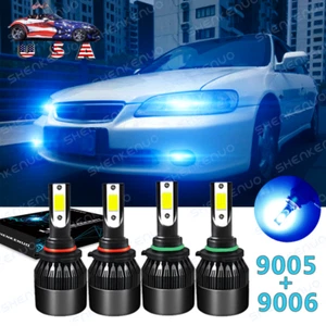 For Honda Accord Coupe 2008-2012 - 4x LED Headlight Kit Hi & Lo Beam 8000K Bulbs - Picture 1 of 12
