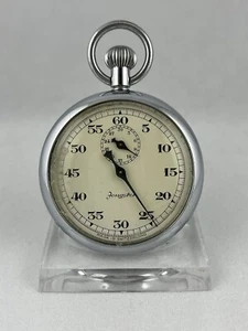 Rare Analog Dugena Jongster Stopwatch With Blued Pointers, Works - Picture 1 of 5