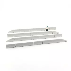 20 Blocs béton Jersey, HO 1/87 Diorama Chantier Routier Maquette Ferroviaire H0 - Imagen 1 de 2