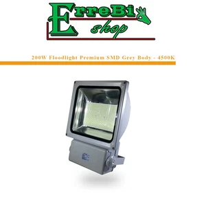 PROJECTEUR FLOODLIGHT LED SMD 200W LUMIÉRE 4500K PREMIUM GRIS IP65 V-TAC 5644 - Picture 1 of 1