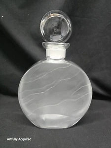 MICHAEL WEEMS glass decanter 1999 signed liquor decanter bottle RARE - Picture 1 of 24