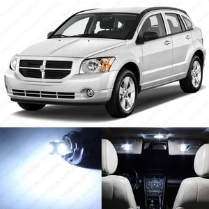 Paquete de 8 luces interiores LED blancas para Dodge Caliber 2007-2012 + herramienta de palanca - Imagen 1 de 8