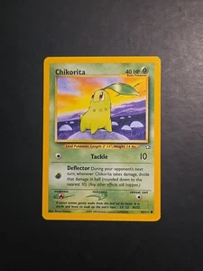 Pokemon Neo Genesis Chikorita Non Holo Common 53/111 LP - Imagen 1 de 2