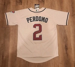 CAMISETA AUTOGRAFIADA FIRMADA POR GERALDO PERDOMO AUTÉNTICA ARIZONA DIAMONDBACKS RARA - Imagen 1 de 14