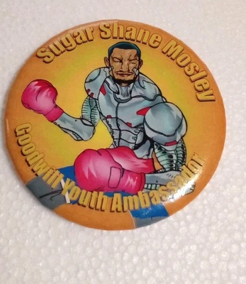 Sugar Shane Mosley Pin/Button Aprox. 2X2 inches - Image 1 of 4