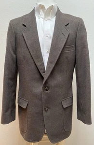 Patagonia VTG 80s Herringbone Tweed Sport Coat Purple Satin Lined Mens 40 R EUC - Picture 1 of 20