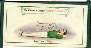 SINGELTON & COLE - WALLACE-JONES, KEEP FIT SYSTEM, no.13 1910 ISSUE TYPE CARD - Picture 1 of 2