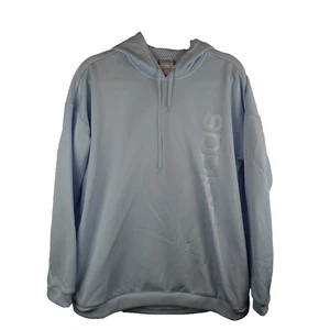 Adidas Aeroready Pullover Sudadera con Capucha Para Mujer Grande Azul Claro Polar Logo Bolsillos - Imagen 1 de 15