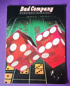 Bad Company Straight Shooter Song Book Some Sticker Damage To Cover - Picture 1 of 6