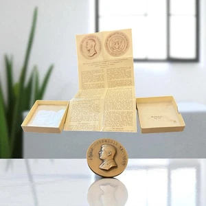 1961 John F. Kennedy inaugurado presidente de los Estados Unidos medalla de bronce - Imagen 1 de 5
