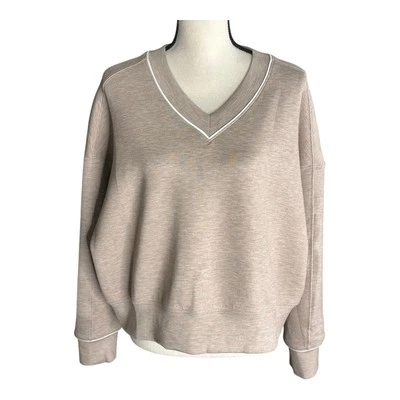 YPB Your Personal Best Abercrombie&Fitch Crop Top Sweatshirt Brown Mauve Size M - Image 1 of 4