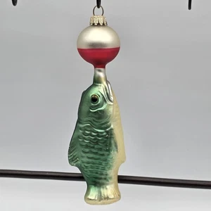 Ornamento de pez de vidrio soplado Midwest of Cannon Falls Alemania - Imagen 1 de 5