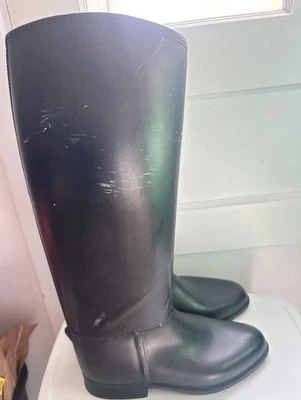 English Rubber Riding Boots Horse Back Riding Women’s Size 8 Made In Britain - Image 1 of 4