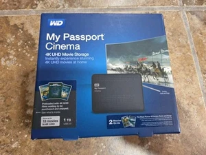 WD My Passport Cinema 1TB External Hard Drive - NEW - Picture 1 of 5