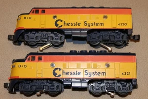 MTH F3 Powered & Dummy units, 4320 & 4321, w/Sound, Used. Ex Cond. No Orig Boxes - Picture 1 of 7