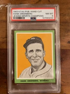 1963 KTAV Publishing Hank GREENBERG Jewish Sports Champions- PSA 8 - Tigers HOF - Bild 1 von 2