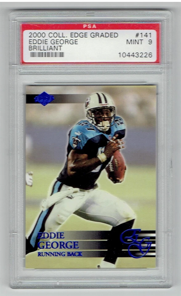 Eddie George 2000 Collector's Edge Graded Brilliant #141 PSA Mint 9 - Image 1 of 1