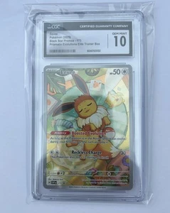 Pokemon Eevee 173 Black Star Promo 2025 Prismatic Evolutions ETB CGC 10 Gem Mint - Picture 1 of 2