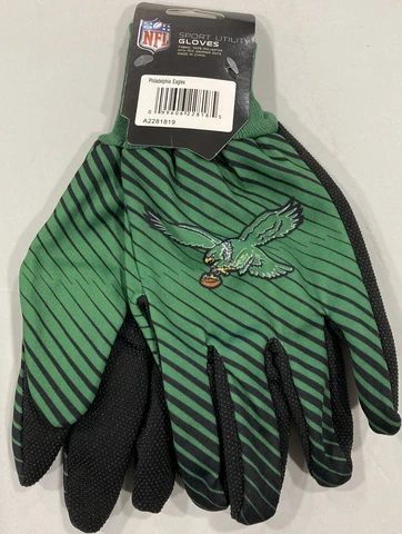 Philadelphia Eagles Legacy Football NFL Adult Sport Utility Work Grip Gloves Cover