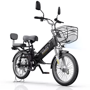 GUGOIS Electric Bike 750W 48V 20" 13Ah Removable Battery Up to 25 mile 30mph - Picture 1 of 9