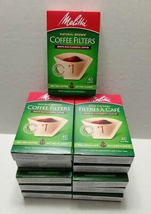 Melitta 440 Pack Natural Brown #1 Cone Coffee Filters - Picture 1 of 2
