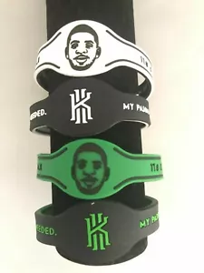NBA Basketball Star Head double sided Bracelet Sports Wristband KYRIE IRVING - Picture 1 of 7