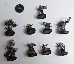 World of Warcraft Miniatures lot of 10 Mini Figure - Cards and Bases included - Picture 1 of 3