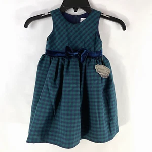 Vestido Popatu Niño Pequeño Talla 2T Cuadros Ocasión Especial Vacaciones Iglesia Vestido Nuevo - Imagen 1 de 13