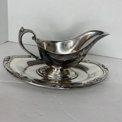 gravy boat and tray, Watson WP 130 Silver plated - Image 1 of 4