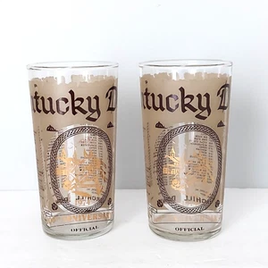 1974 Kentucky Derby Glass (2) 100th Anniversary Canonero Error - No II on 1971 - Picture 1 of 7