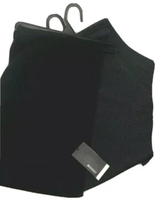 Bufanda Murano Tejida Plana Un Toque de Cachemira $52 Elige Gris o Negro - Imagen 1 de 6