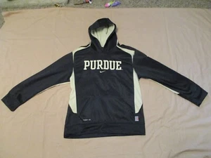 Purdue Nike Therma Fit pull over hoodie Youth XL20 embroidered black and gold - Picture 1 of 21