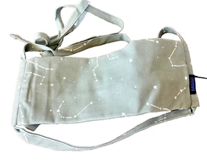 Fabric Face Mask Baggu Sage Constellation NEW Organic Cotton NWOT 8 1/2 x 6" - Picture 1 of 3