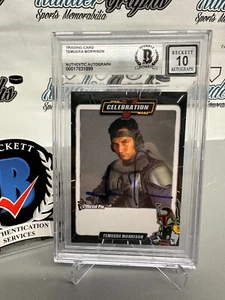 TEMUERA MORRISON CELEBRAZIONE OPIX FIRMATO BOBA FETT SU CARTA AUTO BECKETT BGS 10 - Foto 1 di 8