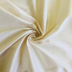IVORY COLOUR SILK DUPION FABRIC, 137 cm wide x 2.87 m long, NEW, BRIDAL, EVENING - Picture 1 of 2
