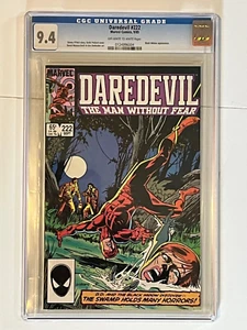 Cubierta Daredevil #222 CGC 9.4 Marvel 1985 Keith Pollard Black Widow - Imagen 1 de 3
