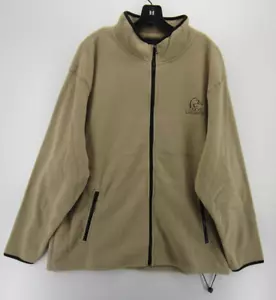 Ducks Unlimited Jacket Men XXL Beige Fleece Windbreaker Hiking Outdoor Full Zip - Picture 1 of 10