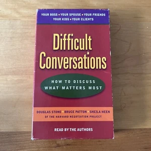 Difficult Conversations How to Discuss What Matters Most Douglas Stone 4 Tapes - Picture 1 of 6