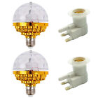 #F 2pcs Decorative Lamps Energy Saving E27 Strobe Light LED RGB for Bar Dance Pa