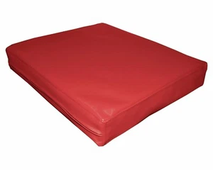 pa805t Red Water Proof Outdoor PVC 3D Box Sofa Seat Cushion Cover*Custom Size - Picture 1 of 4