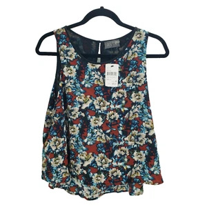 ASTR Floral Print Tank Top Womens Size Large Swing Sleeveless Chiffon Round Neck - Picture 1 of 15