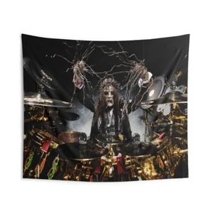 Indoor Wall Tapestry.. Wall décor fabric poster Joey Jordison Slipknot Drummer - Picture 1 of 5