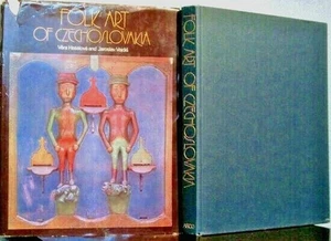 1974 FOLK ART OF CZECHOSLOVAKIA illustr. English text - Foto 1 di 3