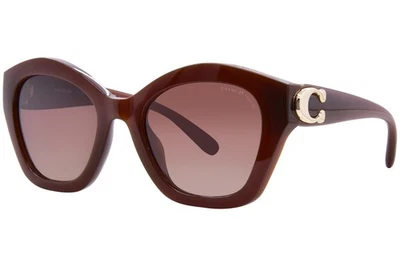 Gafas de sol Coach HC8421U 5841T5 para mujer avellana lechosa/marrón polarizado 54 mm Foto 1 de 4