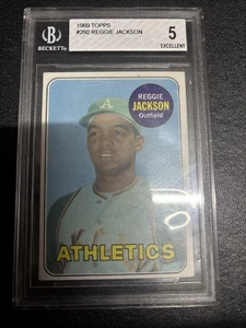 1969 Topps Reggie Jackson #260 Rookie Beckett 5 Oakland Athletics - Picture 1 of 2