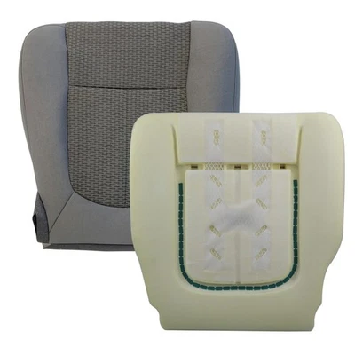 Cubierta de asiento inferior del conductor gris y almohadilla de espuma para Ford F250 F350 F450 F550 2011-2016 Foto 1 de 4