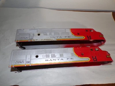 Vintage Original Lionel 2353 Santa Fe F3 AA Body Shells, with all trim for resto - Image 1 of 4